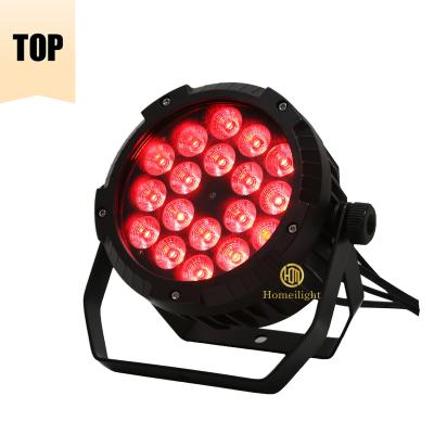 China 18*18W 6 en 1 Par LED, Par LED RGBWAUV 5000 lumens para la fiesta de bodas DJ en venta