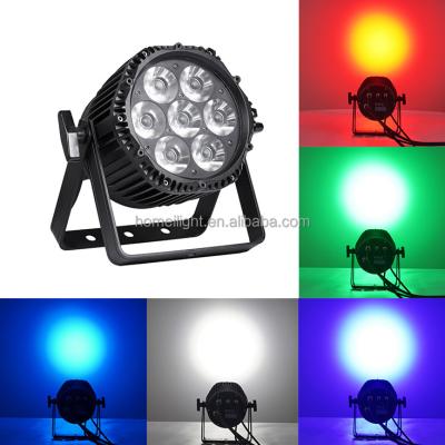 China 7pcs RGBWAUV 6in1 LED Par Can Luzes de palco com Alumínio Alloy Shell à venda