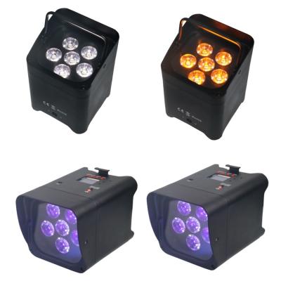 中国 Illuminate Your Wedding Stage with 6*18 W Wireless DMX Battery Powered LED Par Light 販売のため