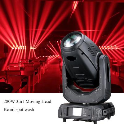 Chine Robe Mega Robe Pointe 280W Sharpy Light Moving Head Beam Spot Wash 3 en 1 Pour les lumières DJ à vendre