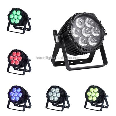 China Disco 7*15W RGBWA 5in1 LED DMX Par Can Stage Waterproof Lights for sale