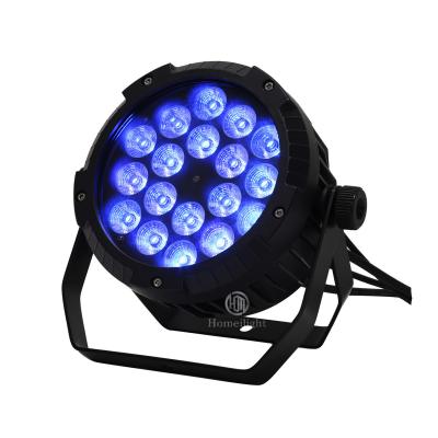 China Bühne Wasserdichte LED Par Licht 18pcs RGBW 4in1 Outdoor LED Par Kann für Party Hochzeit Disco zu verkaufen