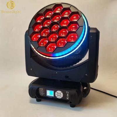 China New Arrival 19pcs 40W 4IN1 RGBW Lights Stage Light LED Moving Head Light Club DJ LED Lighting for sale