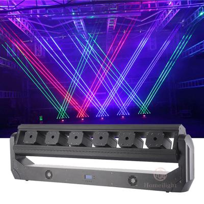 China Daylight Alert 6 Eye Full Color LED Laser Light With Multiple Thick Beam Effect Patterns for sale