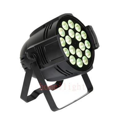 China Homei LED Par Can Lights 18 * 12W LED DMX RGBW 4in1 Par Lights DJ Par luz en venta