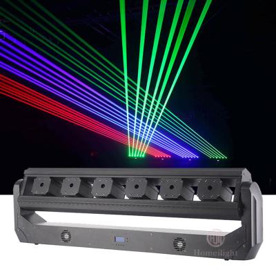 China 6 Eye Rgb Laser Light DMX Full Color Head LED Strobe Lights For Disco Party Stage for sale