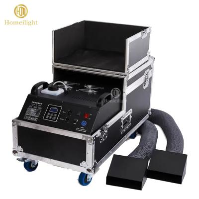 China 3000w Water Based Low Fog Machine 43KG Dual Output Stage Fog Machine for sale