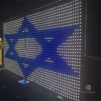 Κίνα Πλήρης χρώμα μεταβλητό P18cm RGB LED βίντεο κουρτίνα τοίχου για σκηνικό γάμο πάρτι προς πώληση