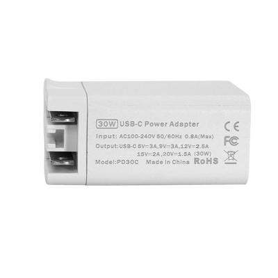 China Safe Convenient Wholesale Portable Usb Pd Port Charger 30W Wall Charger Pd Adapter Fast Charging Charger for sale