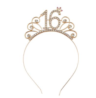 China Lovely Baby Tiaras Headband Crown for Princess Crown Crystal Rhinestones Diamonds Silver Color Kids Tiara Crown for Girls for sale