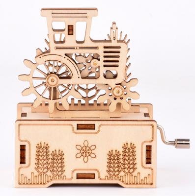 China 3D DIY Assembly Factory Eco-friendly And Hot Selling Stereo Puzzle Music Box for sale