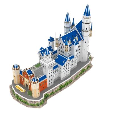 China New 3D DIY eco-friendly material educational puzzle swan castle puzzle for world famous architectureToy from drop shipping for sale