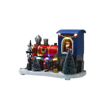 China Christmas Decoration Manufacturer Supplier Home Decorations Christmas Gift LED Train For Kids for sale