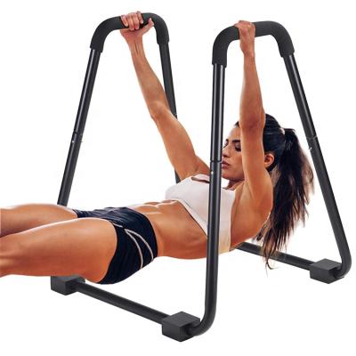 China Wellshow Durable Sport Dip Parallel Bars 400lbs Dip Stand Station Strength Training Calisthenics Dip Bars Fitness For Home Workout for sale