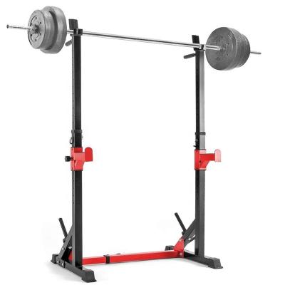 China Wellshow Adjustable Sports 12 Levels Adjustable Squat Press Bench Dip Station Barbell Rack Dip Rack Exercise Stand for sale