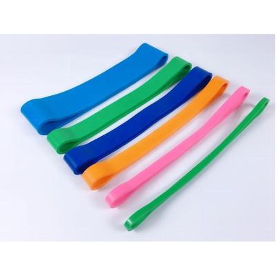 China Wellshow Sports Mini Elastic Latex Resistance Band Yoga Pilates Stretching Physiotherapy Strength Fitness for sale