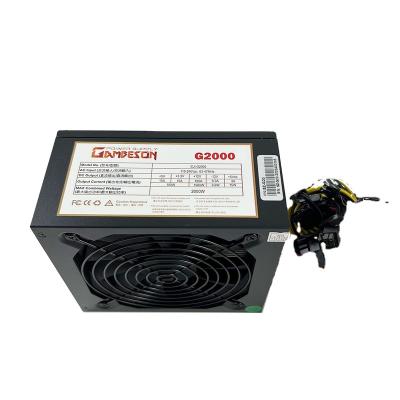 China Professional Power Supply 2000W Desktop Supplier Computer PC Dirt-resistant Black Power Supply for sale