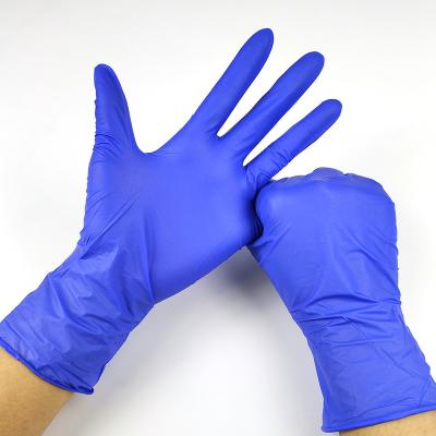 China Hot Selling Potein Ice Blue Glove Of Natural Rubber Powder-not Release Medical Examination Disposable Materials Nitrile Glove With Best Quality for sale