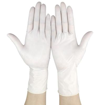 China Chinese Manufacturer Medical Examination White Or Yellow Disposable Medical Rubber Examination Gloves for sale