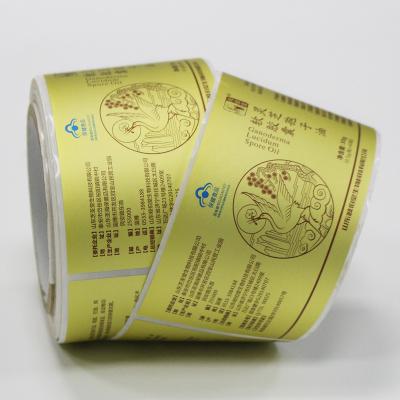 China Waterproof Custom Stickers Print Health Product Labels for sale