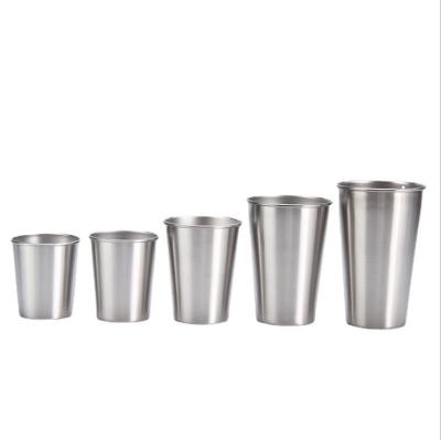 China Factory direct design logo design logo stainless steel reusable metal stainless steel party drinking cups viable direct for sale