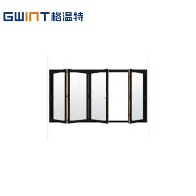 China Original Factory Price Thermal Insulation System GWINT Triple Glazed Aluminum Sliding Folding Screen Doors For Sale for sale