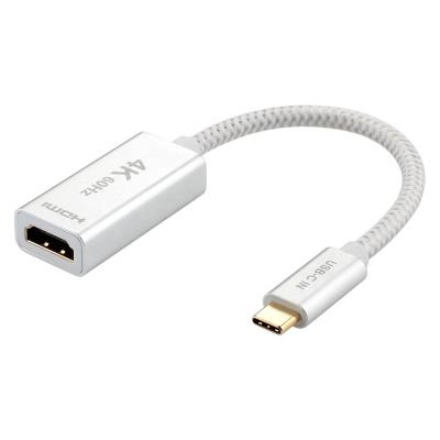 China COMPUTER ULT-Unite USB 3.1 Type C OEM to HDMI Adapter 4k 60Hz ODM Braided Aluminum Alloy Shell Gold Plated Connector USB-C to HDMI Cable for sale