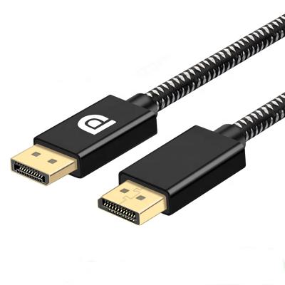 China COMPUTER ULT-Unite DisplayPort to DisplayPort Cable Nylon Braided Aluminum Shell DP 1.2 Cord 4K@60Hz 2K@144Hz for sale