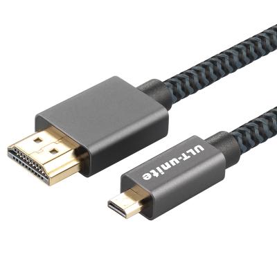 China COMPUTER ULT-Unite Braided 4K 60Hz Ultra Thin High Speed ​​Micro HDMI To HDMI Cable for sale