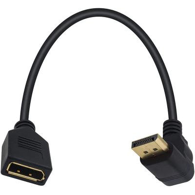 China COMPUTER connector adaptador hdmi adgled adapter 90 degree Graus DP male to extension hdmi 2.1 angle 8k 60hz 120hz female connector for sale