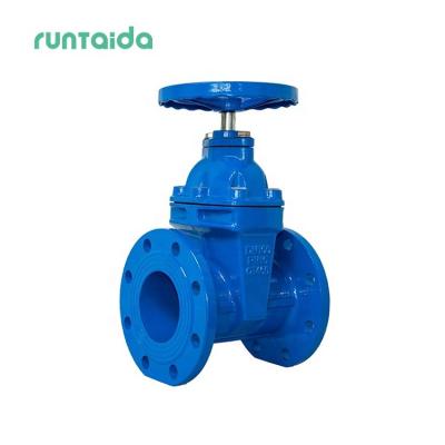 China Water treatment ANSI PN16 80mm 100mm  200mm manual cast iron flanged type gate sluice valve for sale