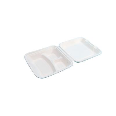 China Water and Oil Resistant 100% Biodegradable Sugarcane Compostable Take-Out Food Container 9