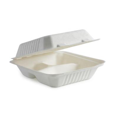 China Viable/Folding/Fast Delivery Eco Friendly Disposable Biodegradable Clamshell Lunch Box Storage Microwave Food Container Hamburger Box for sale