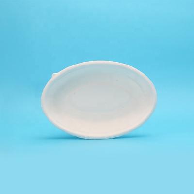 China Free Sample Modern 10 Inch Oval Dish Compostable Disposable Bagasse With Biodegradable Paper For Party Catering for sale