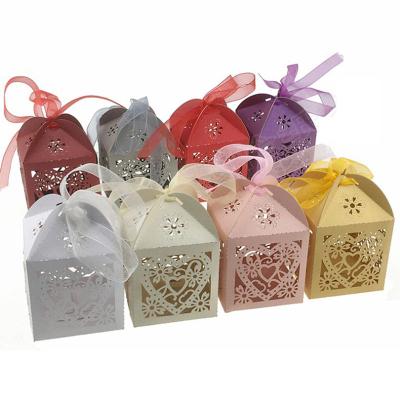 China Recycled Materials Like Heart Cake Box Papers Pearl Paper Custom Make Colors Craft Gift Box for sale