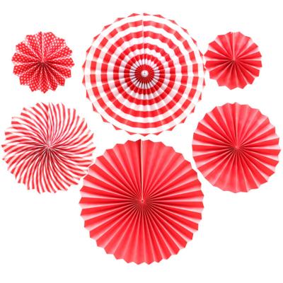 China Eco - Friendly Birthday Festival Wedding Party Supplies Wallpapering Fans Party Decoration for sale