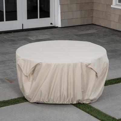 China Fader-Resistant Standard Furniture Rattan Cover Champagne Customized Logo Patio Waterproof Outdoor Tarps Fabric for sale