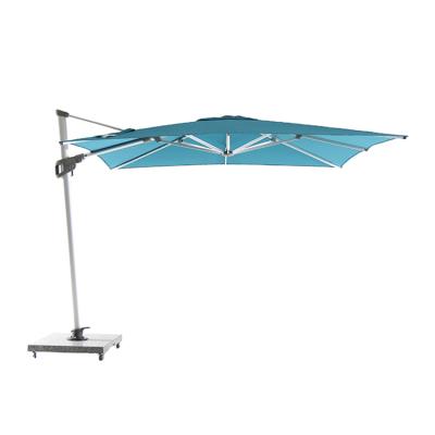 China 100% Large Size 360 ​​Rust Tilt Large Cantilever Restaurant Patio Umbrella Heavy Duty Left and Right Durable High Quality for sale