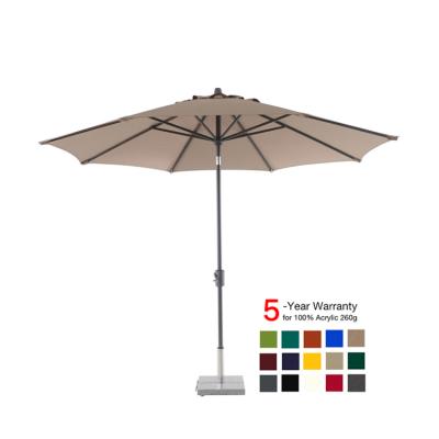 China 100% Rust Resistant 10Ft Hotel Cafe Restaurant Patio Bar Umbrella Outdoor Garden Shade Umbrellas for sale