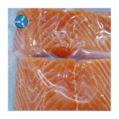 China Fresh In Frozen Pack Best Quality Stock Wholesale Salmon Steak From Frozem Salmon Fish Fillet Support Custom for sale