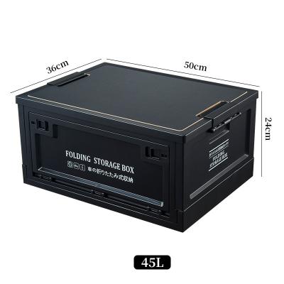 China Waterproof wooden cover thickened outdoor folding storage box motorhome storage box for sale