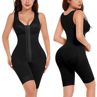 China Antibacterial Women Butt Lift Body Shaping Short Wear Compression Shapewear Jumpsuit Post Surgery Fajas Colombianas for sale