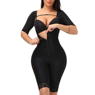 China Antibacterial High Compression Body Shaping Clothes Liposuction Post Surgery Colombianas Faja Shapewear Short Jumpsuit for sale