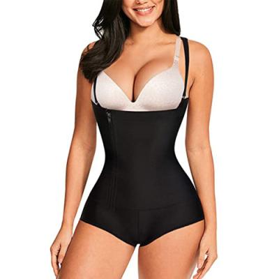 China Antibacterial Side Zipper Open Crotch Ladies Slimming Shaper Panties Jumpsuit Women Butt Lift Shapewear Tummy Control for sale