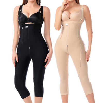 China Antibacterial Women Post Liposuction Compression Garment Shapers Colombianas Faja Surgical Bodysuit Post Shapewear for sale