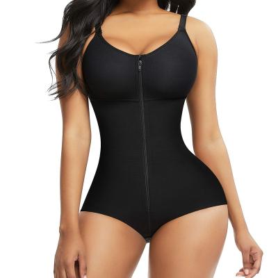 China Larrycard Antibacterial Postpartum Compression Slimming Faja Thong Bodysuit Belly Control Butt Lift Shaper Shapewear for sale