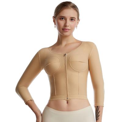 China Antibacterial Plastic Lipo Surgical Stage 1 Breast Augmentation Faha Compression Bras Top Slimming Mail Liposuction Garment With Bra for sale