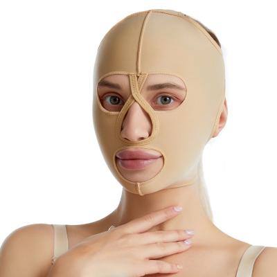 China Slim Face Compression Lifter Antibacterial Surgical Reusable V-Line Post Up Face Shaper Belt V Chin Cheek Slimming Strap Band for sale