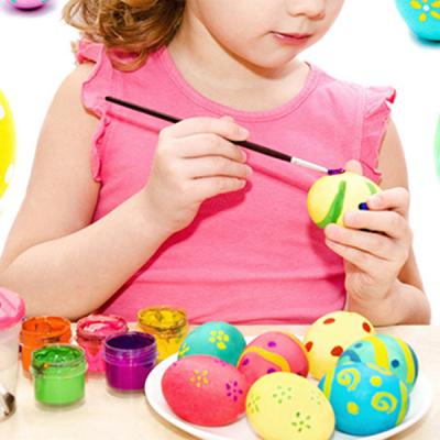 China Christamas Home Decoration DIY 50pcs/set Holiday&Party Gift Hand Painted Painted Artificial Plastic Easter Egg Stall Home Decor Egg Toy for sale