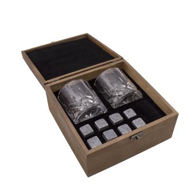 China Amazon Viable Top Selling Custom Whiskey Stones and Whiskey Glass Luxury Gift Boxed Set for Birthday Present for sale